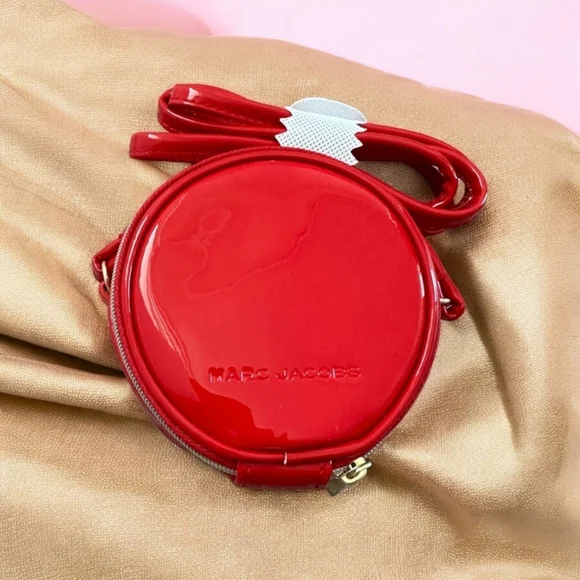 Marc Jacobs | COMPLETE SET | Red Faux Leather Crossbody - Picture 1 of 2